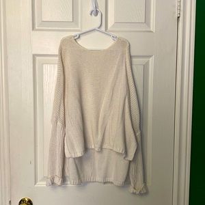 Garage knit long in the back, short in the front sweater.